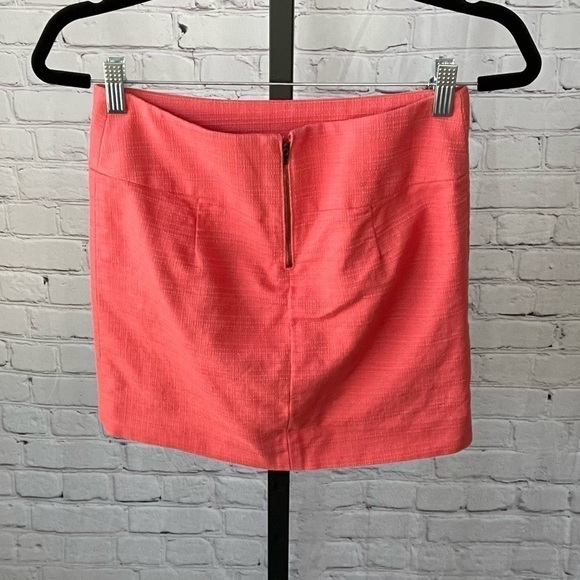 J Crew Orange Mini Skirt Size 0 - Picture 2 of 3